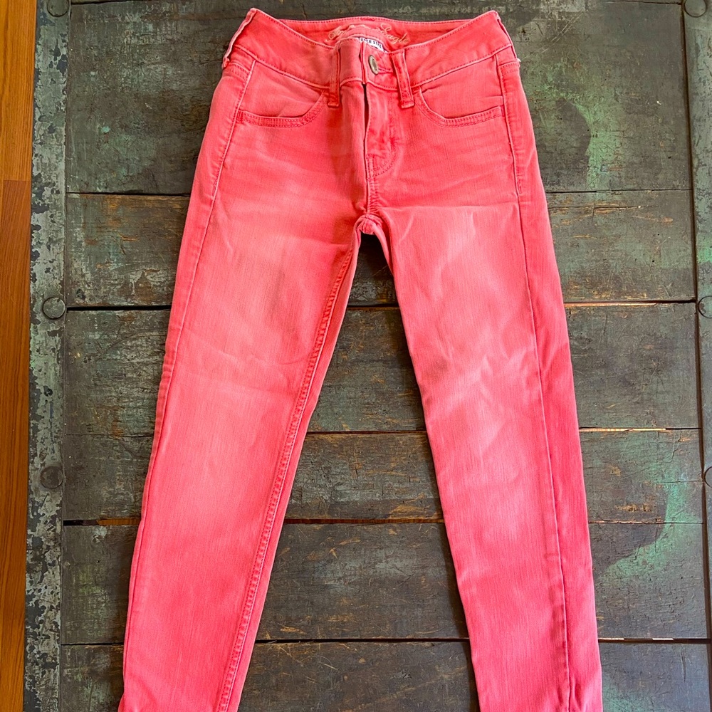Pink jeggings!!